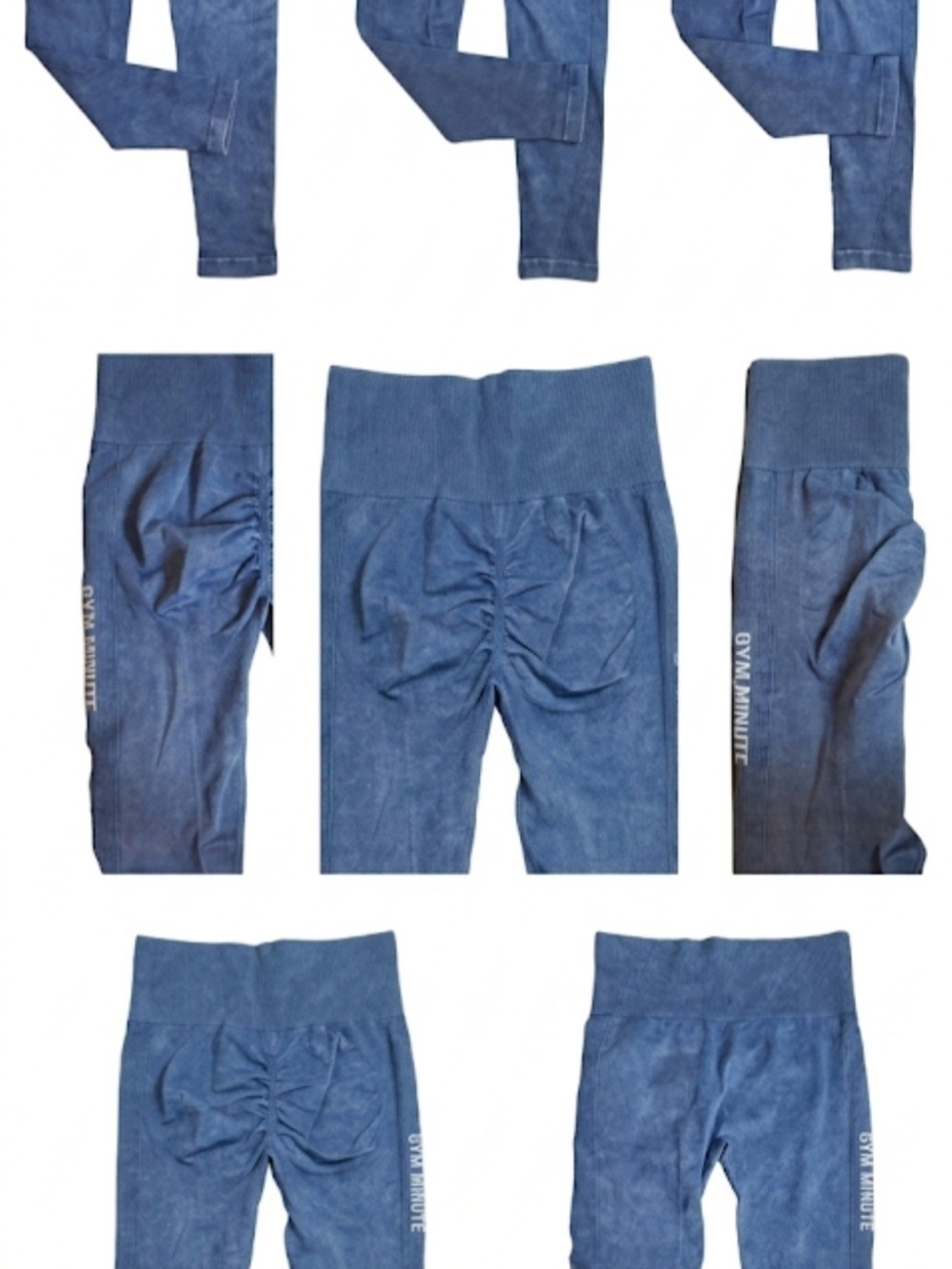 Kids Blue Leggings with High Waist